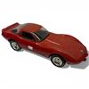 Image 1 : Jim Beam Red Corvette Whisky Decanter 14-Inch Long Empty with Repairable Damage