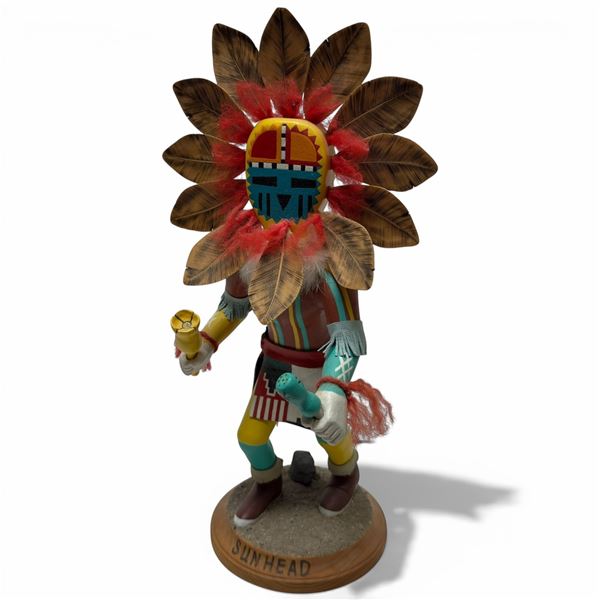 Native American Kachina Doll, Specifically a Sun Kachina (Tawa) Representing the Tawa