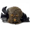 Image 3 : Pair of Hand-Crafted Indigenous Style Dolls Sculpture 8-Inch & 12-Inch Small Fur Doll