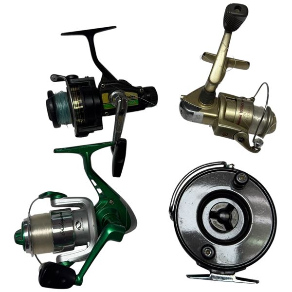 4 Fishing Reels: Shakespeare, Daiwa & Japan Made Reel