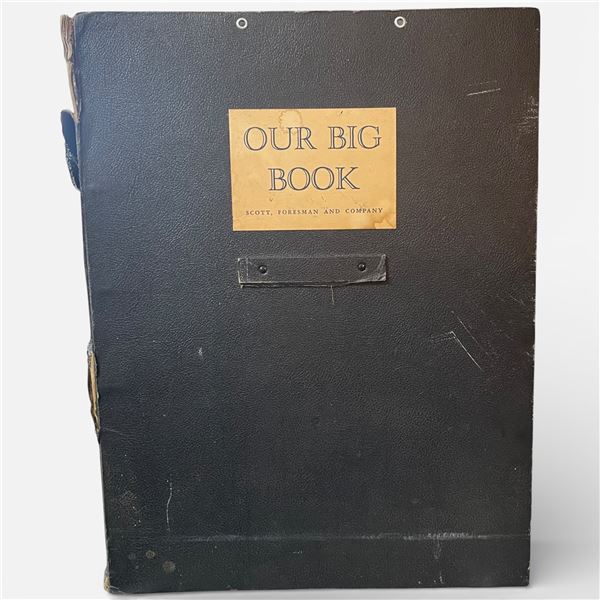 Vintage 'Our Big Book' Easel Binder Scott Foresman Mid-20th Century 19x25.5-Inch