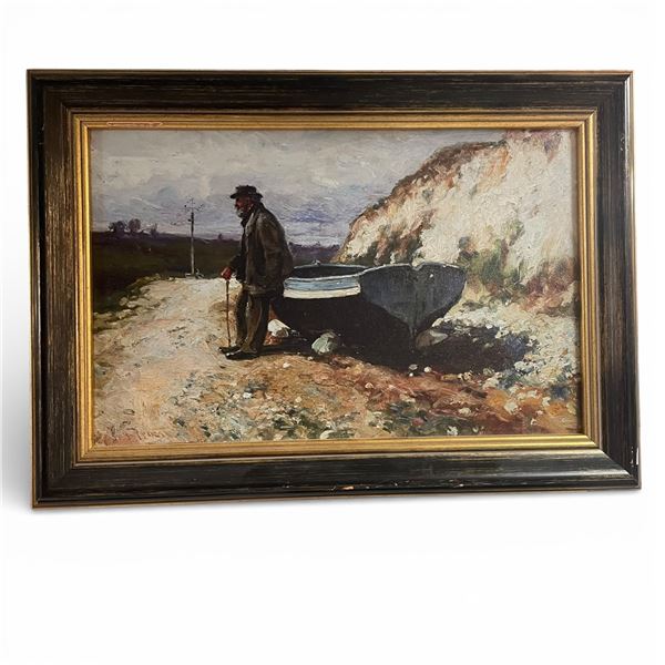 Reproduction Oil Painting Attributed to Jean-FranÃ§ois RaffaÃ«lli 21.5 IN X 15.5 IN