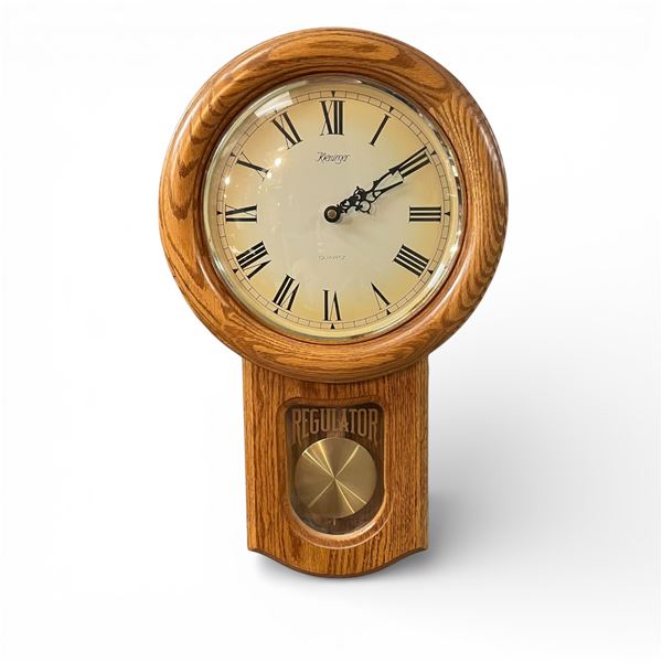 Regulator-Style Wall Clock by German Manufacturer Kieninger,