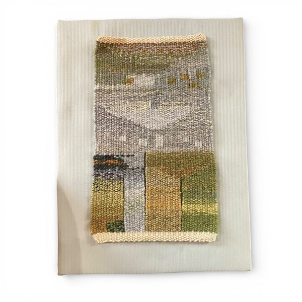 Colour Study Textile Artwork by Jone Millard at the Joan Baxter Tapestry Workshop 9x12-Inch