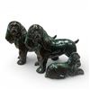 Image 1 : Blue Mountain Pottery Trio Cocker Spaniel Pieces Largest 14-Inch Long