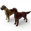Image 1 : Beswick Porcelain Dogs JBD106 Boxer Brindle 5.5-Inch & Model 966 Irish Setter 8.25-Inch