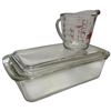Image 1 : Vintage Pyrex Clear 215-B with Lid & Fire King 1 Cup Measuring Cup