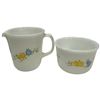Image 3 : Vintage Pyrex Flirtation Pattern Milk Glass Creamer Jug Tea Cup & Three Mugs