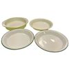 Image 1 : Set of Pyrex Bakeware - 909, Two 2209 Pie Plates, and 221 Utility Dish