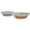 Image 2 : Glassbake Bakeware: Blue Onion, Orange Pattern & Blueberry Casserole Dishes & Sunbeam Mix