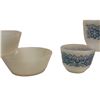 Image 2 : Federal Glass White Milk Glass Custard Cups & Anchor Hocking Fire King White Bowls