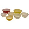 Image 1 : 7 Assorted Mixing Bowls JAJ Fire King & Hazel Atlas Vintage