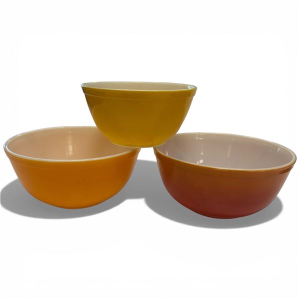 Pyrex 400 Series Nesting Bowls 2x 403 & 1x 402