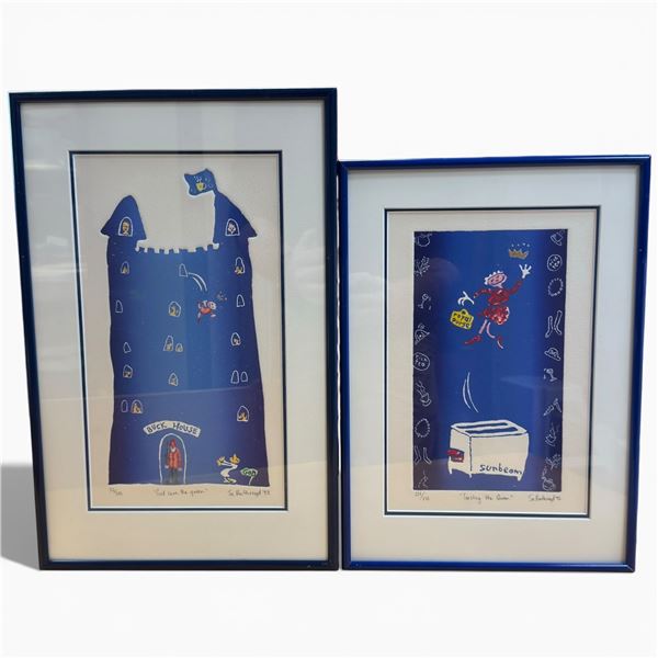 Sa Boothroyd Limited Prints Toasting the Queen 220/350 & God Save the Queen 52/300 10x15.5-Inch