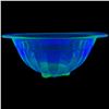 Image 2 : Hazel Atlas Uranium Glass Bowl 7-Inch & Console Bowl 12-Inch Diameter