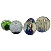 Image 1 : Murano Style Art Glass Foursome Paperweights Contemporary