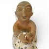 Image 2 : Cochiti Pueblo Style Clay Pottery Man Riding Two-Headed Janiform Leopard 14-Inch