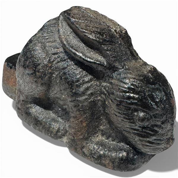 Mini Cast Iron Rabbit Door Stop * 2.5" x 5"  x 2.5" tall