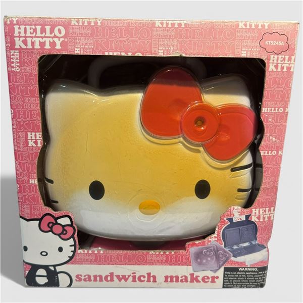 Hello Kitty Sandwich Maker New in Package Yellowing on Packaging