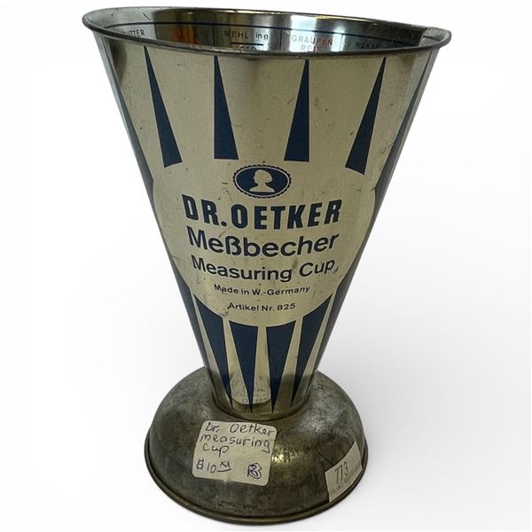 Vintage Dr Oetker Mebbecher Measuring Cup Made in West Germany 6-Inch Tall