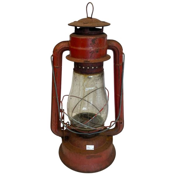 Vintage Dietz No 70 Red Lantern 15-Inch Tall