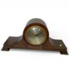 Image 1 : Vintage Herschede Electric Napoleon Style Wood Mantle Clock with Key