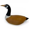Image 1 : Decorative Hand-Carved Wooden Canada Goose Decoy 12.5-Inch