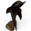 Image 2 : Koa Wood Carved Dolphin Sculpture 14-Inch