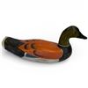 Image 1 : Vintage Hand-Carved & Hand-Painted Wooden Mallard Duck Decoy 16-Inch