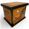 Image 2 : Clarence a Wells Wooden Keepsake Box Thunderbird Painted Thunderbird First Nations West Coast