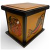 Image 2 : Clarence a Wells Wooden Keepsake Box Thunderbird Painted Thunderbird First Nations West Coast