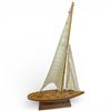 Image 3 : Fleet of 6 Wooden Ships: Sailboats Tugboats & Wine Bottle Holder Tallest 25-Inch