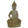 Image 1 : Decorative Buddha Statue Cement 19-Inch Home & Garden Decor Tranquil Atmosphere