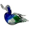 Image 3 : Art Glass Quartet: Murano Style Aquarium Glass Fish, Green Swan, Duck & Black Obsidian Frog