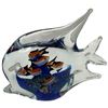 Image 4 : Art Glass Quartet: Murano Style Aquarium Glass Fish, Green Swan, Duck & Black Obsidian Frog