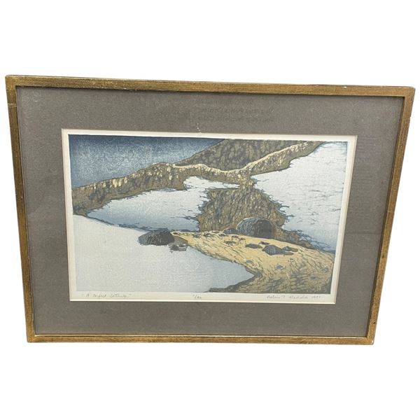 'A Perfect Setting' Helen Hadala RCA 1981 Framed Print 11/40 21x15.5-Inch