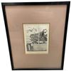 Image 1 : Vintage Framed Etching by Japanese Artist Ryohei Tanaka,  framed Etching by Japanese Artist Ryohe...