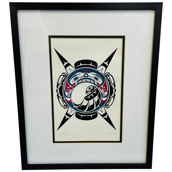 High Noon by Keith Tate Framed Art Card 11x13.5 West Coast First Nations Art