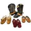 Image 2 : Collection of Children's Moccasins & Cowboy Boots. Sizes 6-12 Months to Children's Size 9 Boots