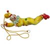 Image 2 : Large Vintage Plaster Clown 24-Inch Tall & Porcelain Hanging Clown