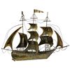 Image 2 : Vintage Copper Sailboat Sculpture Brutalist Style Curtis Jeré 1970s 29-Inch 22-Inch