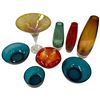 Image 2 : Art Glass Collection: Vases, Martini Glass, Bowls & Ashtray Martini Glass 7.5-Inch Tall
