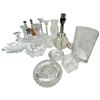 Image 3 : Assorted Glassware Lot: Crystal, Pressed, Vases, Bowls, Lamp, Dishes & More.  Lamp is 10.5"