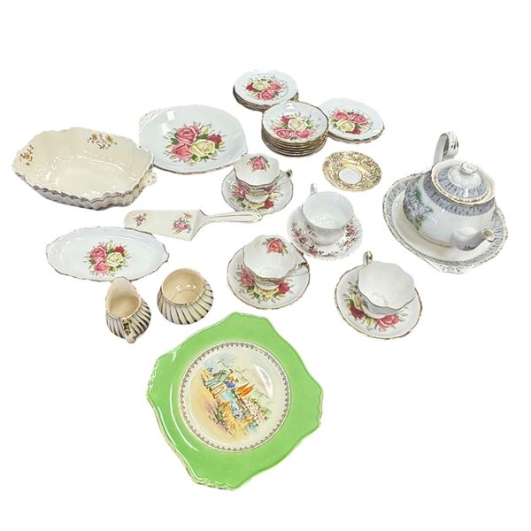 Bone China Collection: Spode, Queen Anne, Royal Tudor, Royal Winton, Sadler, Colclough & More