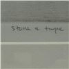 Image 3 : Framed Print 'Stone & Tape' Signed LEP Dated 1982 28-Inch by 20.5-Inch