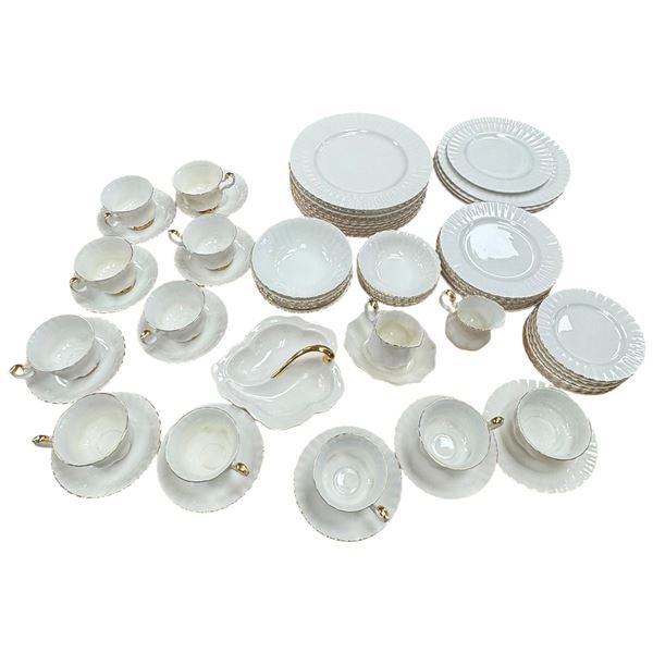 Royal Albert Val'dor Bone China 67 Piece Set Plates, Relish Bowl, Creamer, Dishes & Bowls & More...