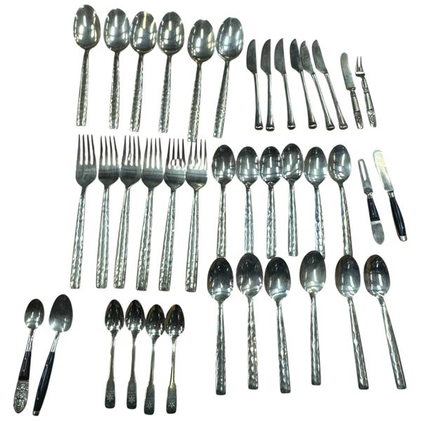 Brass Flatware Set Forks Spoons Knives