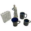 Image 1 : Decorative Collection: Wade Pheasant Mugs, Tapio Wirkkala Style Vase, Denby Mug & Porceval Figurine