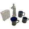 Image 2 : Decorative Collection: Wade Pheasant Mugs, Tapio Wirkkala Style Vase, Denby Mug & Porceval Figurine