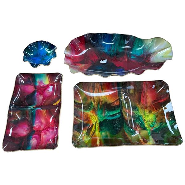 Seetusee Collection Decorative Glassware Dishes Made by Mayfair in Portage LA Prairie, Canada